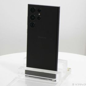 (中古)SAMSUNG Galaxy S22 Ultra 256GB ファントムブラック SC-52C docomo SIMフリー(276-ud)