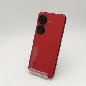 【中古】ASUS 国内版 【SIMフリー】 Zenfone 9 8GB 128GB サンセットレッド ZF9-RD8S128【ECセンター】保証期間１ヶ月【ランクC】