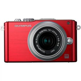 【中古】 オリンパス OLYMPUS ミラーレス一眼カメラ E-PL3 レンズキット レッド レッド E-PL3 LKIT RED 当店保証30日間 人気 ミラーレス一眼 ミラーレス デジタルカメラ 中古