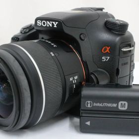 【返品保証】 【シャッター1428回】ソニー Sony α57 DT 18-55mm F3.5-5.6 デジタル一眼 T207