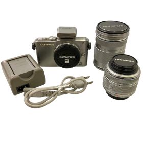 186000 動作確認済み OLYMPUS オリンパス PEN Lite レンズキット E-PL3 シルバー