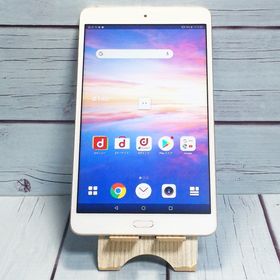 【送料無料】docomo dtab Compact d-02K ゴールド HUAWEI 本体 白ロム SIMロック解除済み SIMフリー C851206