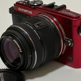 【良品】OLYMPUS PEN Lite E-PL6 レンズキット レッド