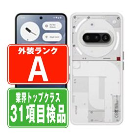 【中古】 Nothing Phone (3a) 128GB (RAM8GB) ホワイト Aランク SIMフリー 本体 楽天モバイル スマホ 【あす楽】 【保証あり】 【送料無料】 no3a1rwh8mtm