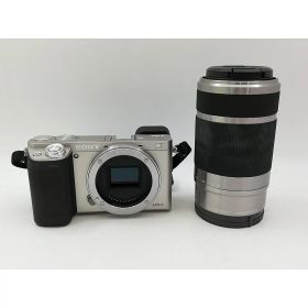 【中古】SONY α6000 ダブルズームレンズキット ILCE-6000Y シルバー【秋葉5号】保証期間1ヶ月【ランクB】