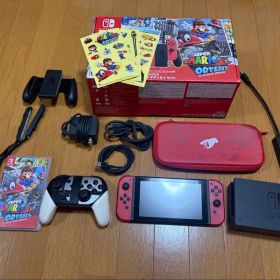 NintendoSwitch本体マリオオデッセイ、プロコン、有線LANアダプター