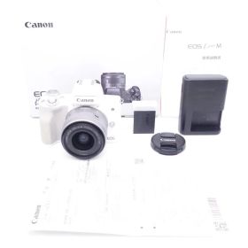 キヤノン Canon ミラーレス一眼カメラ EOS Kiss M 標準ズームキット ホワイト [W2609017A]