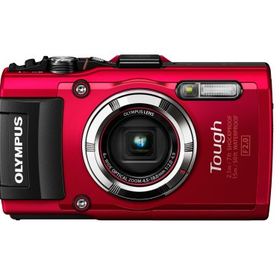 OLYMPUS デジタルカメラ STYLUS TG-3 Tough レッド 1600万画素CMOS F2.0 15(中古品)