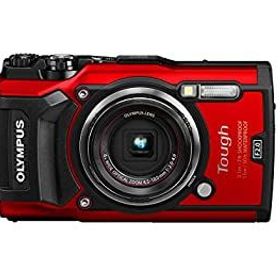 【中古-非常に良い】OLYMPUS デジタルカメラ Tough TG-5 レッド 1200万画素CMOS F2.0 15m 防水 100kgf耐荷重 GPS+電子コンパス&内蔵Wi-Fi