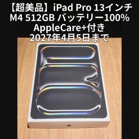【超美品】iPad Pro 13 M4 512GB Wi-Fi 電池100%