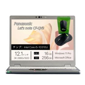 整備済み品 Panasonic Let's note QV9 i5-10th メモリ16GB SSD256GB 12.1型 3K Win11 Office搭載 Bランク