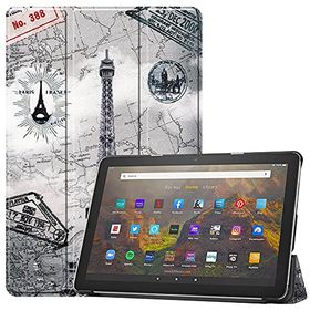 Fire HD 10 2021 Fire HD 10 Plus 2021 三つ折 カバー タワー マグネット開閉式 薄型 軽量型