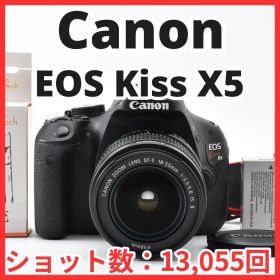J01[8666]12 キヤノン Canon EOS kiss X5 ボディ 18-55mm IS II レンズキット 【ショット数 13,055回】