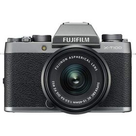 【中古】 フジフィルム 富士フイルム FUJIFILM ミラーレス一眼カメラ X-T100レンズキット ダークシルバー X-T100LK-DS 当店保証30日間 人気 ミラーレス一眼 ミラーレス デジタルカメラ 中古