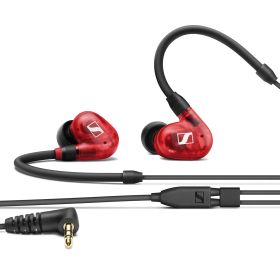ゼンハイザー(Sennheiser) IE 100 PRO RED プロ用モニタリングイヤホン 赤 【国内正規品】 508942 カナル型 有線イヤホン