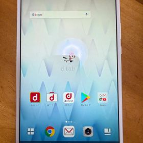 ドコモ 美品 dtab d-01J タブレット シルバー