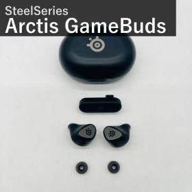 SteelSeries スティールシリーズ Arctis GameBuds アークティス ゲームバッズ 61680 ゲーミング ワイヤレスイヤホン ブラック 2.4GHz Bluetooth 5.3 ANC ノイズキャンセリング IP55 防塵防水