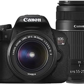 【中古-非常に良い】Canon デジタル一眼レフカメラ EOS Kiss X6i ダブルズームキット EF-S18-55mm/EF-S55-250mm付属 KISSX6i-WKIT