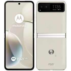 新品同様 motorola razr 40s 256GB SIMフリー 5G コンパクト 折りたたみ デュアルディスプレイ 6.9型有機EL XT2323-7 ハイレゾ 特典付 ソフトバンク版 SIMフリー smoto40wh-s21z7 クリーニング済み 動