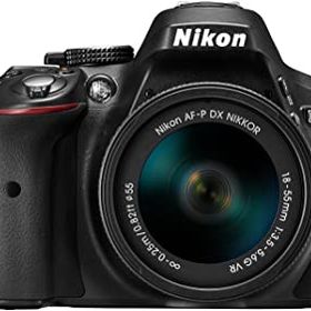 【中古】(非常に良い)Nikon デジタル一眼レフカメラ D5300 AF-P 18-55 VR レンズキット ブラック D5300LKP18-55