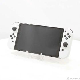【中古】Nintendo(任天堂) Nintendo Switch 有機ELモデル Joy-Con(L)／(R) ホワイト 【349-ud】