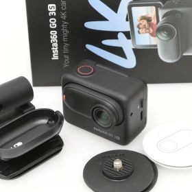 【中古】【美品】insta360 Insta360 GO 3S (128GB) [ミッドナイトブラック] CA01-D1133-2F3 アクションカメラ ビデオカメラ 4K 手ブレ補正 防水 中古