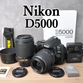 初心者おすすめ☘️Nikon D5000⭐️ダブルズーム スマホ転送 S数新品級