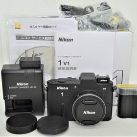 Nikon ミラーレス一眼カメラ Nikon 1 (ニコンワン) V1 (ブイワン) 薄型レンズキット ブラックN1 V1ULK BK