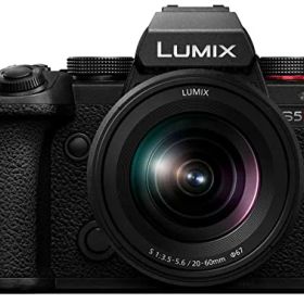 【中古】「ほぼ新品」パナソニック(Panasonic) パナソニック フルサイズミラーレス一眼カメラ S5M2K 標準ズームレンズキット ブラック DC-S5M2K