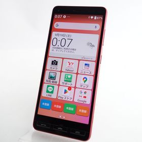 【SIMフリー】かんたんスマホ2 A001KC レッド 利用制限〇 Y!mobile版