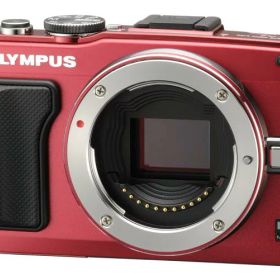 【中古】OLYMPUS ミラーレス一眼 PEN Lite E-PL6 ボディ レッド E-PL6 BODY RED