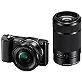 【中古】SONY α5000 ダブルズームレンズキット(ブラック／デジタル一眼)