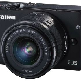 【中古】Canon ミラーレス一眼カメラ EOS M10 レンズキット(ブラック) EF-M15-45mm F3.5-6.3 IS STM 付属 EOSM10BK-1545ISSTMLK