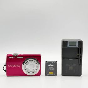 【動作品・転送特典無料あり】Nikon coolpix S230 ローズレッド