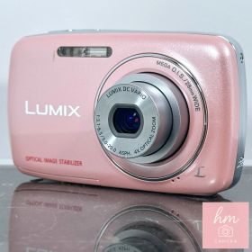 【美品】Panasonic LUMIX DMC-S1 ピンク 1210万画素 光学4倍ズーム 広角28mm 手ブレ補正 HD動画 コンパクトデジタルカメラ