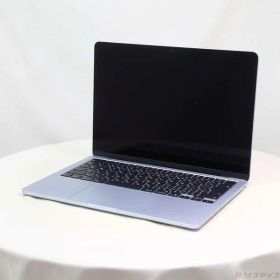 【中古】Apple(アップル) MacBook Air 13.6-inch Early-2025 MC6T4J／A Apple M4 10コアCPU_8コアGPU 16GB SSD256GB スカイブルー 〔26.3 Tahoe〕 【305-ud】