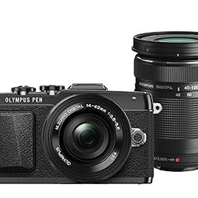 【中古】【39shop】OLYMPUS★PEN E-PL7 EZダブルズームキット ブラック ミラーレス一眼 E-PL7 EZ DZKIT BLK(非常に良い)