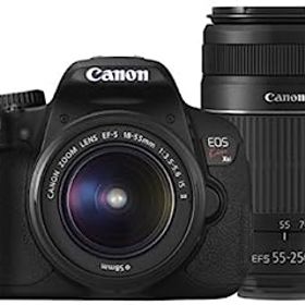 【中古】「ほぼ新品」Canon デジタル一眼レフカメラ EOS Kiss X6i ダブルズームキット EF-S18-55mm/EF-S55-250mm付属 KISSX6i-WKIT
