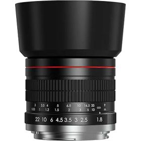 Lightdow for Canon EFレンズ 85mm F1.8 大口径レンズ単焦点 中望遠レンズ for Canon EOS Kiss X10i X10 X9i X9 X8i X7i X6i X5 X4 X3 X2 X70 90D 80D 70