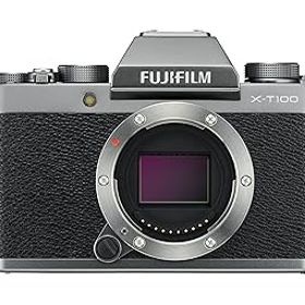 【中古】【39shop】FUJIFILM★ミラーレス一眼 X-T100ダークシルバー X-T100-DS(非常に良い)