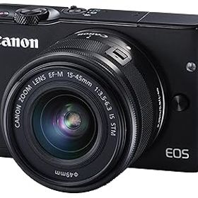 【中古】【39shop】Canon★ミラーレス一眼カメラ EOS M10 レンズキットブラック EF-M15-45mm F3.5-6.3 IS STM EOSM10BK-1545ISSTMLK（良い）