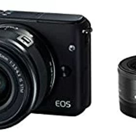 【中古】(非常に良い)Canon ミラーレス一眼カメラ EOS M10 ダブルレンズキット(ブラック) EF-M15-45mm F3.5-6.3 IS STM EF-M22mm F2 STM 付属 EOSM10BK-WLK