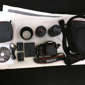 【中古】【非常に良い】SONY ミラーレス一眼 α57 ダブルズームレンズキット DT 18-55mm F3.5-5.6 SAM＋DT 55-200mm F4-5.6 SAM付属 SLT-A57Y