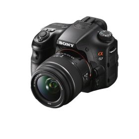 【中古】【非常に良い】SONY ミラーレス一眼 α57 ズームレンズキット DT 18-55mm F3.5-5.6 SAM付属 SLT-A57K